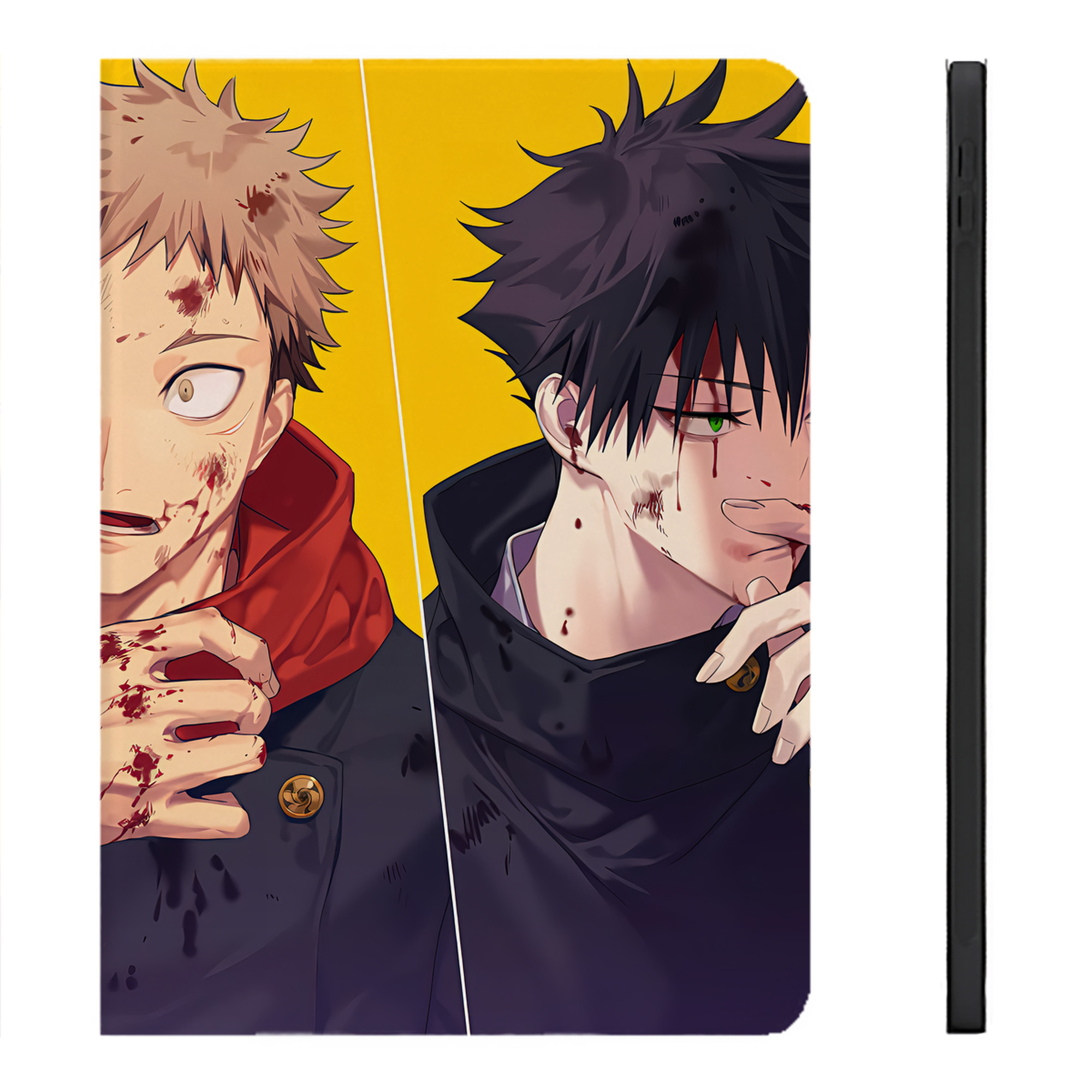 （画像用） 呪術廻戦 Jujutsu Kaisen IPadケース ペンホルダー付き ブックスタイルデザイン
